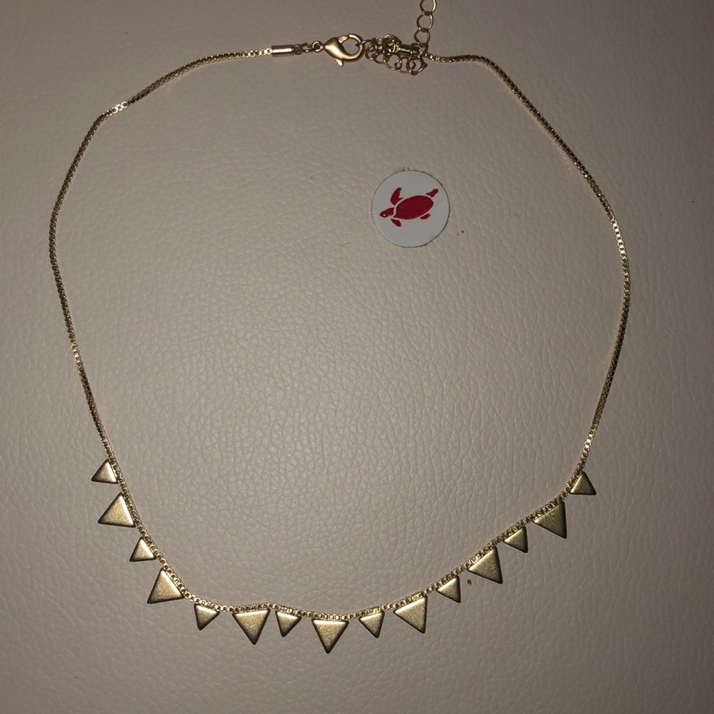 Gold American eagle necklace